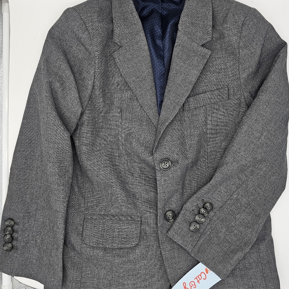 Cat & Jack Boys Blazer, Size 5, Color Gray.